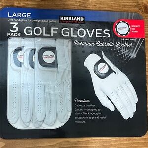 Kirkland Signature Premium White Golf Gloves Set